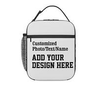 Custom Lunch Bag Box, Personalized Custom Lunch Box With Photo Text, Customized Insulated Lunch Tote Bag For Family Friends, School Office Picnic - Animal Custom Pet Tiger You Love Outdoors,Custom,O