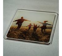 Custom Made Coasters, Personalised with Chosen Photo, Text, Image, Square 10cm / 3.9 Inches Acrylic UV Printed Finish, 3mm Thick, 2mm Feet, Quantity:1 Piece