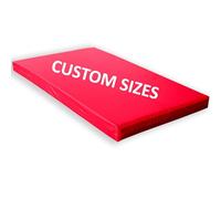 Custom Made Crash Mats Bespoke Gym Mats for Landing, Tumbling, Falling, Crashing Yoga Exercise Red, 4cm Thick