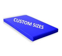 Custom Made Crash Mats Bespoke Gym Mats for Landing, Tumbling, Falling, Crashing Yoga Exercise Royal Blue, 6cm Thick