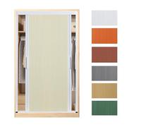 Custom-Made Folding Door Room Divider Wardrobe Door for Bedrooms and Dressing Rooms Honeycomb Sliding Door with Non-Woven Fabric and Aluminum Frame Bi-Directional Sliding Space-Saving(190x190cm)