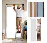Custom Made Folding Doors No Drilling Required Interior BiFold Doors with Lock White Honeycomb Sliding Partition for Kitchen Shower Closet BathomEasy Installation