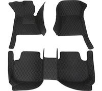 Custom Made Leather Car Floor Mats Rugs For Duster 2012 2013 2014 2015 2016 2017 Carpet Foot Pads Accessories Waterproof Floor Liners(Black)