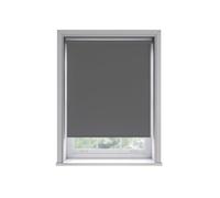 Custom Made To Measure Twist Fit No Drill Thermal Blackout Roller Blinds Grey 91-120cm x 100cm