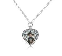 Custom Magic Witch Witchcraft Bohemian Urn Necklaces for Ashes Memorial Pet Necklace with Filling Kit Adjustable 27.6" Chain Funerary Cremation Jewelry Keepsake Heart Pendant for Beloved Dogs & Cats