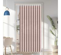 Custom Magnetic Curtains for Doors - Pleated Room Dividers for Bedrooms & Living Rooms - Pink - W240xH180cm - Stylish Home & Space Separator