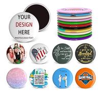 Custom Magnets in Bulk,Pack 10-100 Personalised Photo Magnets with Your Image/Logo/Text/QR Code,Custom Gift Metal Fridge Magnets for Wedding Favor,Corporate,Souvenir,Promotion,Event