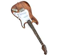 Custom Matt Finish Electric Guitar Pickup Mahogany Body White Pick Guard