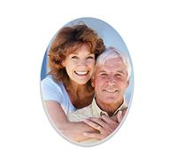 Custom Memorial Ceramic Photo Tile Personalized Headstone Picture Porcelain Monument Portrait Plaque Tombstone For Indoor Cemetery Gravestone Anniversary Wedding Home Decor People Pet Dog Cat