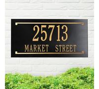 Custom Metal Address Plaque, Number Signs for House Wall, Street Name Sign, Modern House Numbers for Apartment, Office, Mailbox