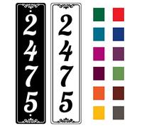Custom Metal Address Plaque, Number Signs for House Wall, Street Name Sign, Modern House Numbers for Apartment, Office, Mailbox