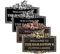 Custom Metal Address Plaque, Number Signs for House Wall, Street Name Sign, Modern House Numbers for Apartment, Office, Mailbox