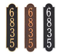Custom Metal Address Plaque, Number Signs for House Wall, Street Name Sign, Modern House Numbers for Apartment, Office, Mailbox