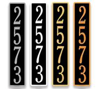 Custom Metal Address Plaque, Number Signs for House Wall, Street Name Sign, Modern House Numbers for Apartment, Office, Mailbox