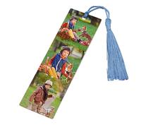 Custom Metal Book Mark with Photo and Text, Personalized Bookmark with Multi-Color Tassel for Book Lovers, Gift for Classmate, Readers, Teacher, Kids, for Farewell Gift, Christmas