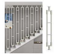 Custom Metal ils for Shopping Malls Attics & Villas - Adjustable Stair Railing Solution for Straight & Curved Stairs & Stylish Design