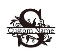 Custom Metal Letter Signs - Personalized Monogram Wall Art for Home & Business - Outdoor Durable Name Plaques, Wedding Decor & Housewarming Gifts (S)