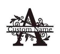 Custom Metal Letter Signs - Personalized Monogram Wall Art for Home & Business - Outdoor Durable Name Plaques, Wedding Decor & Housewarming Gifts (A)