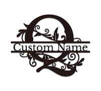 Custom Metal Letter Signs - Personalized Monogram Wall Art for Home & Business - Outdoor Durable Name Plaques, Wedding Decor & Housewarming Gifts (Q)