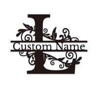 Custom Metal Letter Signs - Personalized Monogram Wall Art for Home & Business - Outdoor Durable Name Plaques, Wedding Decor & Housewarming Gifts (L)