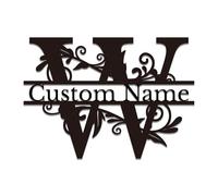 Custom Metal Letter Signs - Personalized Monogram Wall Art for Home & Business - Outdoor Durable Name Plaques, Wedding Decor & Housewarming Gifts (W)