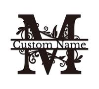 Custom Metal Letter Signs - Personalized Monogram Wall Art for Home & Business - Outdoor Durable Name Plaques, Wedding Decor & Housewarming Gifts (M)