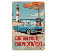 Custom Metal Sign Custom Signs Make Your Own Sign Add Text Logo Image Customize For Office Road Signs Garden, Hazard Outdoor Use 12"x8" (Color07, 12"x8")