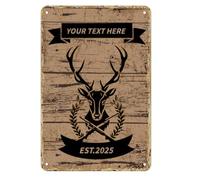 Custom Metal Sign Custom Signs Make Your Own Sign Add Text Logo Image Customize For Office Road Signs Garden, Hazard Outdoor Use 12"x8" (Color06, 12"x8")