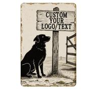 Custom Metal Sign Custom Signs Make Your Own Sign Add Text Logo Image Customize For Office Road Signs Garden, Hazard Outdoor Use 12"x8" (Color05, 12"x8")