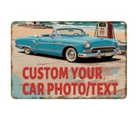 Custom Metal Sign Custom Signs Make Your Own Sign Add Text Logo Image Customize For Office Road Signs Garden, Hazard Outdoor Use 12"x8" (Color07, 8"x12")