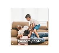 HAOANGZHE Custom Metal Sign, Personalised Metal Tin Sign, Personalised Tin Sign Plaque, Customize your photos and text, The Art Iron Painting, for Outdoor Yard Business Signs Home Decor