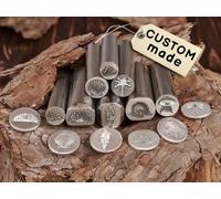 Custom Metal Stamps with Business Logo, Personalized Steel Punches, Metal Forging Touchmark Stamp