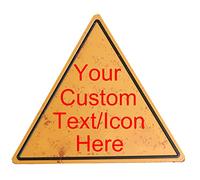 Custom Metal Tin Sign With Your Own Image/logo/Text, Personalized Vintage Tin Sign Custom Sign for Wall Outdoor, Indoor, Street, Office, Home, Business, Bathroom, Gift, Bar Man Cave Signs 14x12 Inch