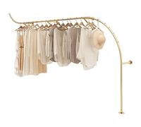 Custom Metal Wall Hanger Industrial Modern Tube Design Wedding Clothes Rack for Creative Clothing Shops Decorative Display for Unique Retail Spaces