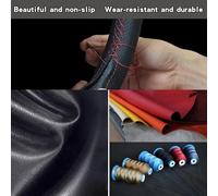 Custom Microfiber Leather Car Steering Wheel Braid Cover For Mini Hatchback For R56/R57) For Clubman For Clubvan For Coupe 3-Spoke Car Steering Wheel Covers(Orange Thread)