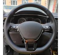 Custom Microfiber Leather Car Steering Wheel Cover Auto Interior Styling For VW For Golf 7 Mk7 For Touran Up For Polo wheel hubs(Orange)