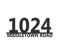 Custom Modern Digital Metal Address Sign, Purely Numerical House Number Plaque, Minimalist Outdoor Wall Art for Exterior and Garden (Style-1)