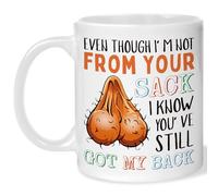 Custom Moments Even Though I'm Not from Your Sack - Fathers Day Mug Gifts,Christmas Birthday FUUNY Mugs for Dad