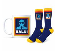 Custom Moments Father’s Day Gift for Dad & Grandad - Funny Baldi Coffee Mug and Novelty Socks Set for Men - Gift for Husband Friend- Birthday & Christmas for Him, Unique Bald Humor Present
