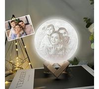 Custom Moon Lamp - 3D printed custom photo or text night light, USB Charging - Ideal for Bedroom, Kids, Birthdays, Mother's Day, Christmas, Valentine's Day-Unique Gifts That Illuminate Emotions!