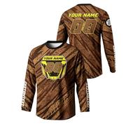 Custom Motocross Jersey,Personalized Motocross Jersey with Name/Number,Men Off-Road Motorcycle Riding Long-Sleeve Shirt (Style 39)
