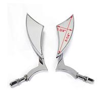 Custom Motorcycle Rear View Mirrors Blade Style FOR Ha&rley RACER CHOPPER Side Mirrors Rearview Mirrors Black/Chrome Rears Views Mirrors