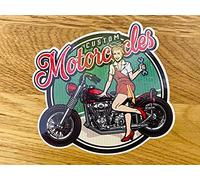 Custom Motorcycles Pin Up Sticker Girl Style Tuning Cafe Racer Pu107