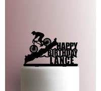 Custom Mountain Bike Acrylic Cake Topper 3mm Thick Premium Laser Cut Cake Decoration for Birthday, Wedding, Baby Shower & Party Cakes Durable Reusable