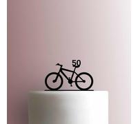 Custom Mountain Bike Age Acrylic Cake Topper 3mm Thick Premium Laser Cut Cake Decoration for Birthday, Wedding, Baby Shower & Party Cakes Durable Reusable