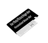 Custom Mouse Mat for Computer Gaming Room Home Office, Personalised with Photo/Text, Non-slip Desk Pad Customised Gifts for Friends Family (90x50x0.3cm)