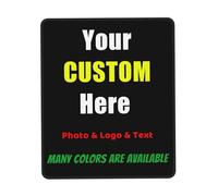 Custom Mouse Mat with Photo/Text, Personalised Mouse Pad Desk Mat with Non-Slip Rubber Base for Game Keyboard Computer Office Home, Design Gifts for Friends Kids Family Birthday, Vertical, 18x22 cm