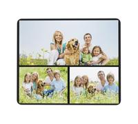 Custom Mouse Pad with Photo,Personalized Non-Slip Mouse Mat with Pictures/Text/Logo for Desk,Customizable Mousepad Rubber Edge for Office Gaming Study Gift (Collage 3)