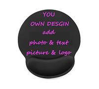 Custom Mouse Pad with Wrist Rest Personalized Comfortable Wrist Rest Mousepad Non-Slip Silicone for Computer, Laptop, Home & Office Desk Accessories