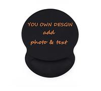 Custom Mouse Pad with Wrist Rest Personalized Comfortable Wrist Rest Mousepad Non-Slip Silicone for Computer, Laptop, Home & Office Desk Accessories